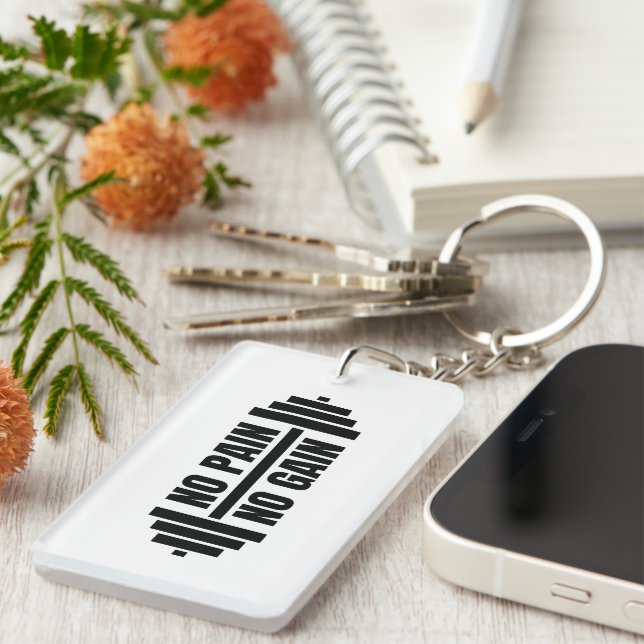 Weightlifting Motivational Key Ring (Front Right)