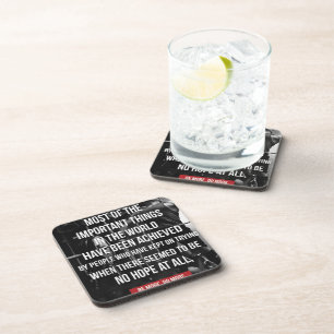 Weightlifting Motivational Words - Workout Coaster