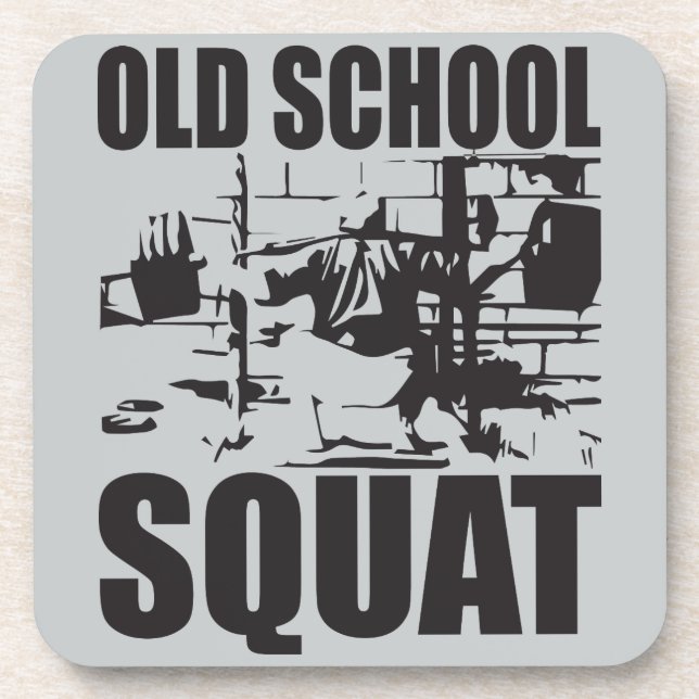 Weightlifting - Old School Squat Coaster (Front)
