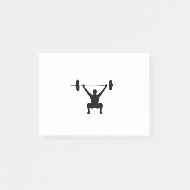 Weightlifting Post-it Notes (Front)