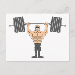 Weightlifting Postcard