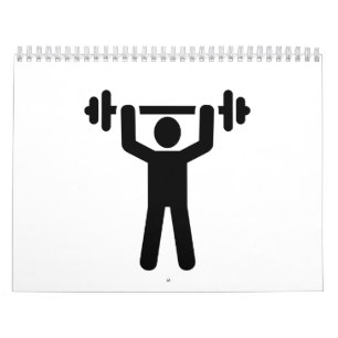 Weightlifting Powerlifting symbol Calendar
