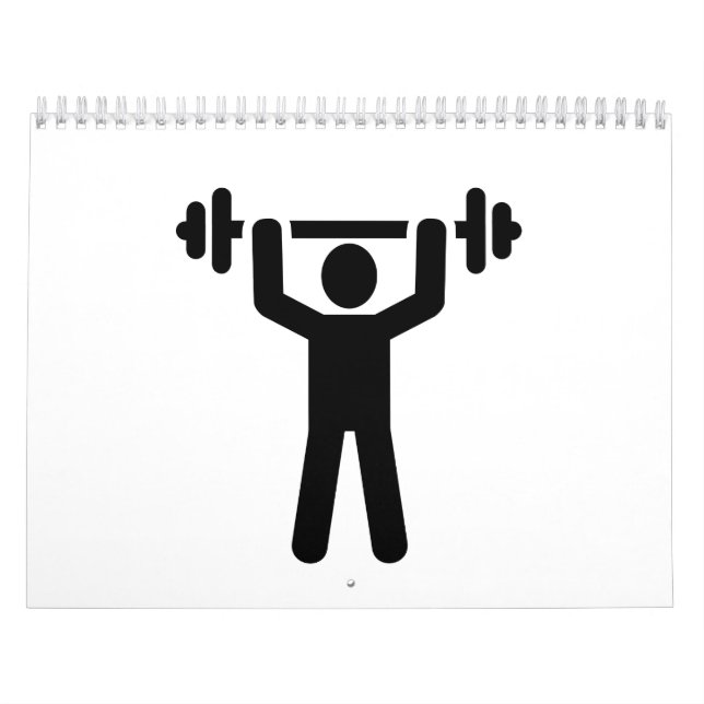 Weightlifting Powerlifting symbol Calendar (Cover)