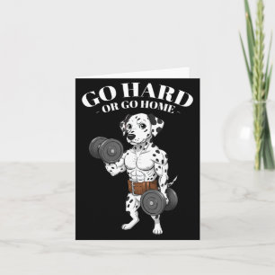 Weightlifting Quotes, Go Hard, Train Hard Bodybuil Card