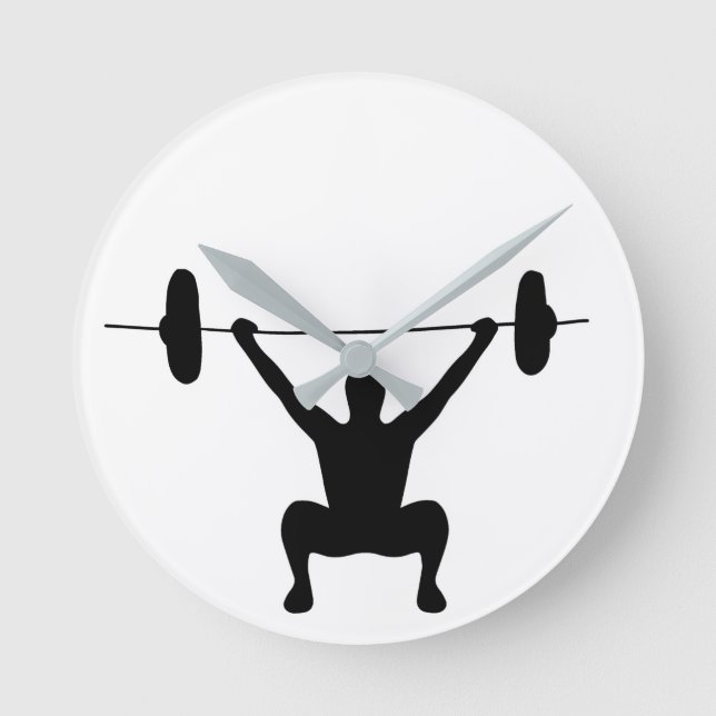 Weightlifting Round Clock (Front)