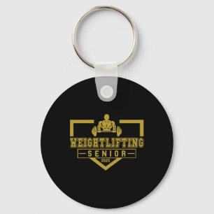Weightlifting Senior 2025 Cl Of 2025 Graduation Id Key Ring