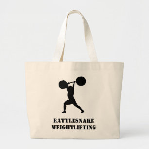 Weightlifting team large tote bag