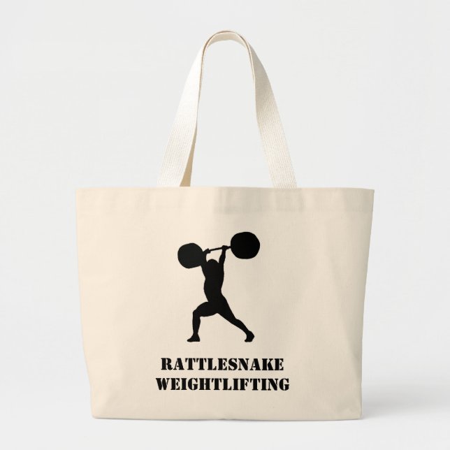 Weightlifting team large tote bag (Front)