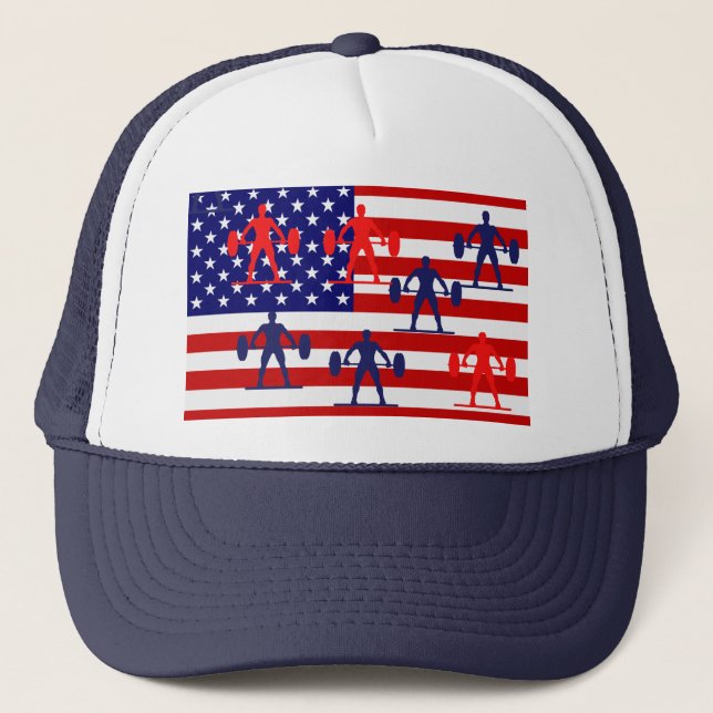 WEIGHTLIFTING         TRUCKER HAT (Front)
