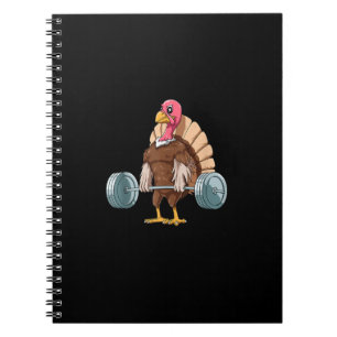 Weightlifting Turkey Deadlifting Thanksgiving Notebook