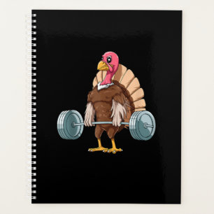 Weightlifting Turkey Deadlifting Thanksgiving Planner