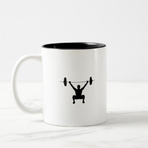Weightlifting Two-Tone Coffee Mug