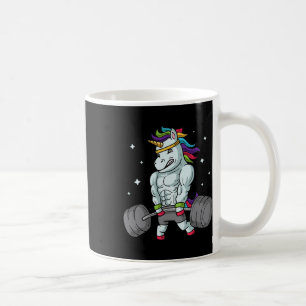 Weightlifting Unicorn - Funny Deadlift And Gym Gif Coffee Mug