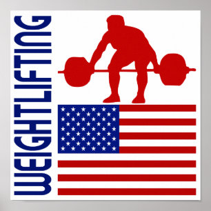 Weightlifting United States Poster