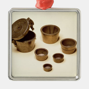 Weights used by merchants and apothecaries metal ornament