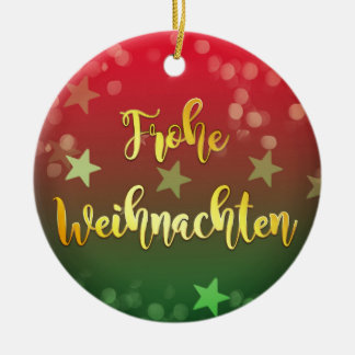 Weihnachten Baumanhänger Keramik Frohe Weihnachten Ceramic Ornament