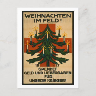 Weihnachten Im Feld Postcard