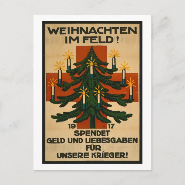 Weihnachten Im Feld Postcard (Front)
