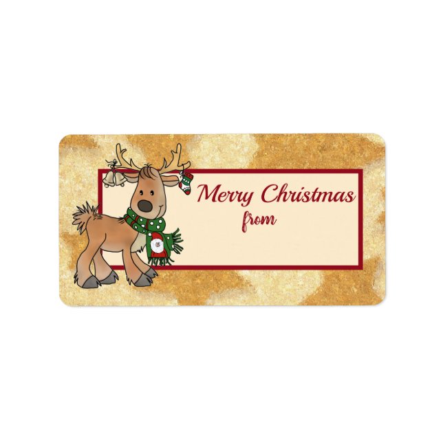 Weihnachten mit mit Ren Label (Front)