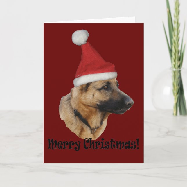 Weihnachten "Schäferhund " Holiday Card (Front)