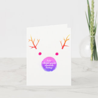 WeihnachtenDognose minimale Karten Holiday Card