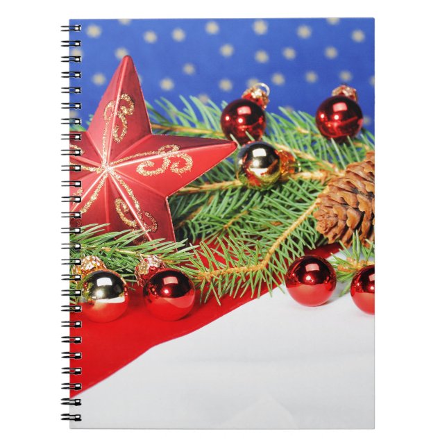 Weihnachtliches Motiv Notebook (Front)