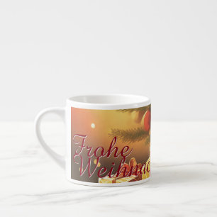 Weihnachtsbaum mit goldenen Geschenken Espresso Cup