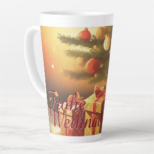 Weihnachtsbaum mit goldenen Geschenken Latte Mug