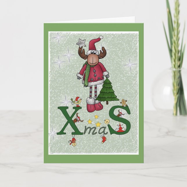 Weihnachtselch Holiday Card (Front)