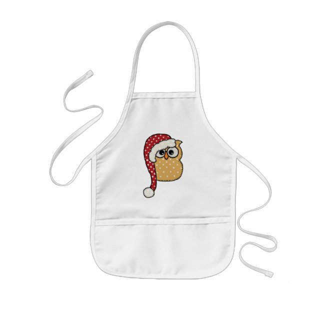 Weihnachtseule  kids apron (Front)