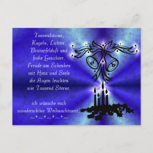 Weihnachtsgedicht Deutsch , Add Your Text Postcard