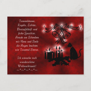 Weihnachtsgedicht Deutsch , Add Your Text Postcard