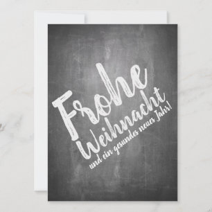 Weihnachtsgrüße auf der Kreidetafel
