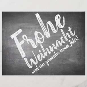Weihnachtsgrüße auf der Kreidetafel