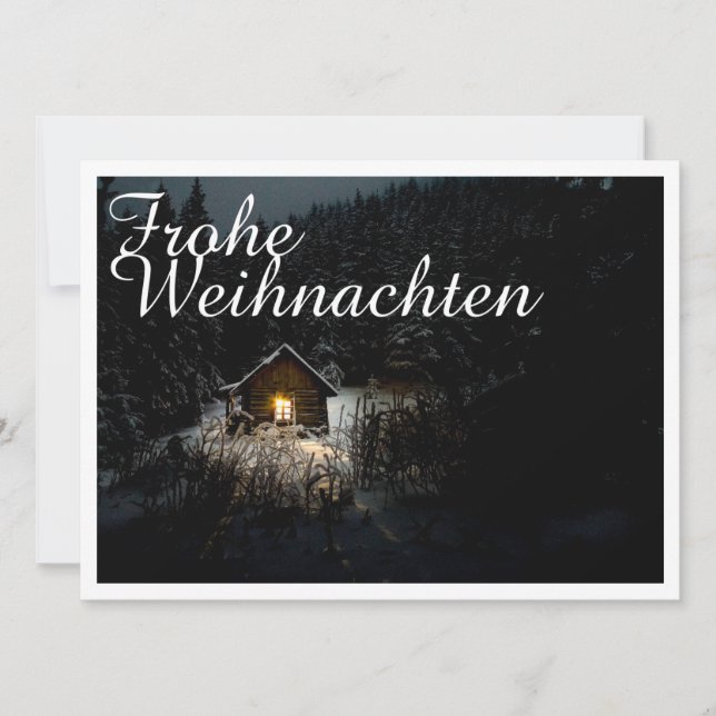 Weihnachtsgrüße mit Hexenhaus (Front)
