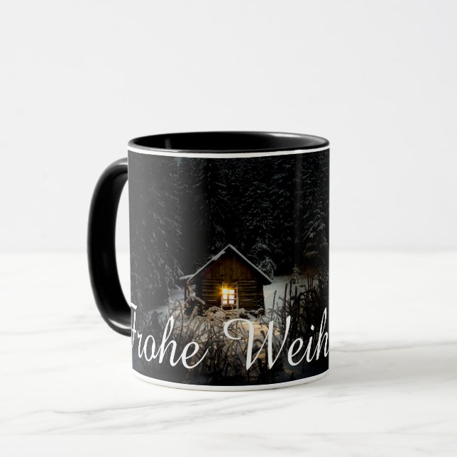 Weihnachtsgrüße mit Hexenhaus Mug (Front Left)