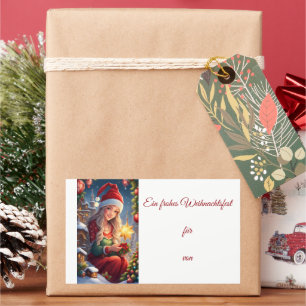 Weihnachtsgrüße Rectangular Sticker