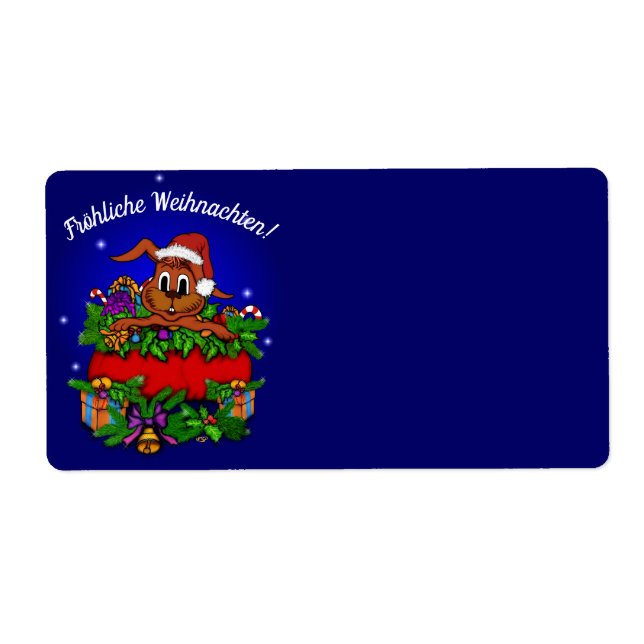 Weihnachtskaninchen , Fröhliche Weihnachten! (Front)
