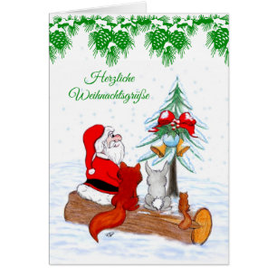 Weihnachtsmann Kaninchen Fox Eichhörnchen, Deutsch