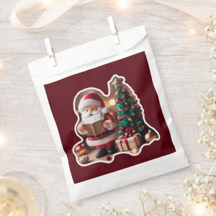 Weihnachtsmann mit Tannenbaum in 3D - Favour Bag