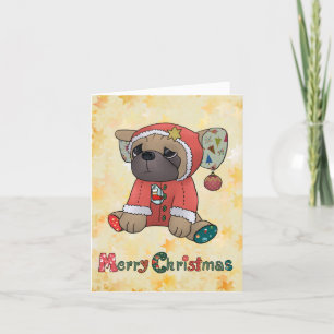 Weihnachtsmops Holiday Card