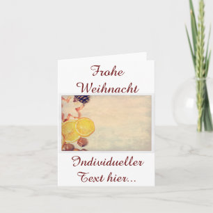 Weihnachtsmotiv  mit Früchten... Holiday Card
