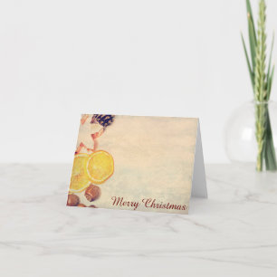 Weihnachtsmotiv  mit Früchten... Holiday Card