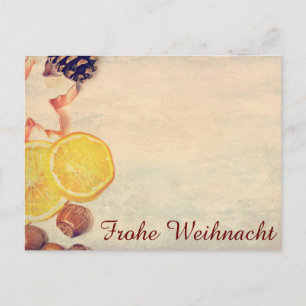 Weihnachtsmotiv mit Früchten... Postcard