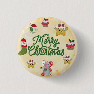 Weihnachtsteller  3 cm round badge