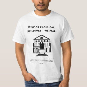 "Weimar Classical Buildings, Weimar" Minimalist T-Shirt