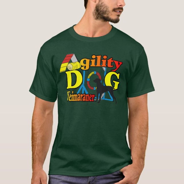 Weimaraner Agility Shirts Gifts (Front)