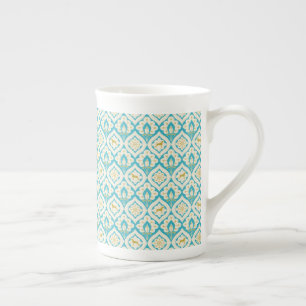 WEIMARANER AND PEACOCK FEATHERS BONE CHINA MUG