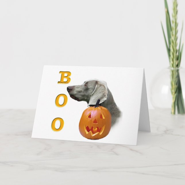 Weimaraner Boo Card (Front)