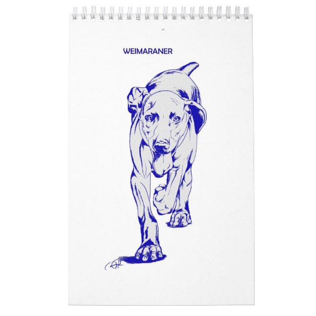 Weimaraner Calendar by Candra (Cover)